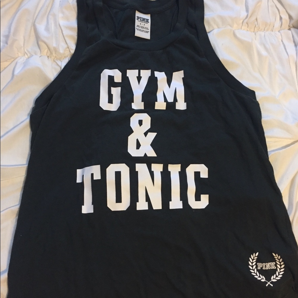 PINK olive green workout tank